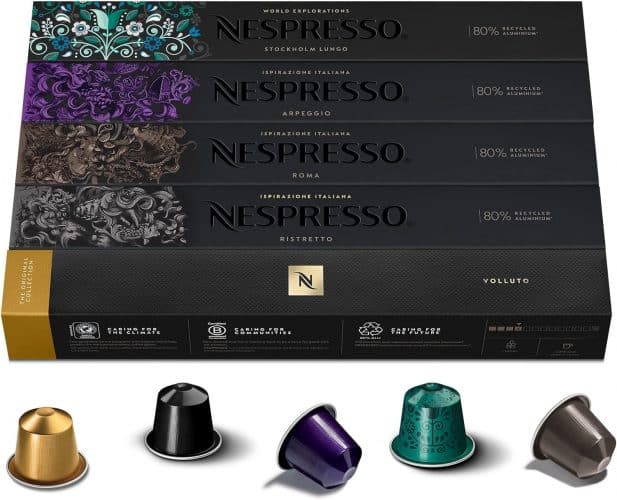 Imagen de capsulas de nespresso con link de ompra a Amazon